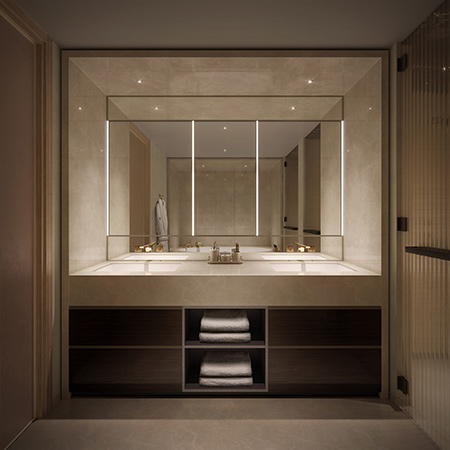 MOMA Design was responsible for the bathtubs for the Mandarin Oriental Residences