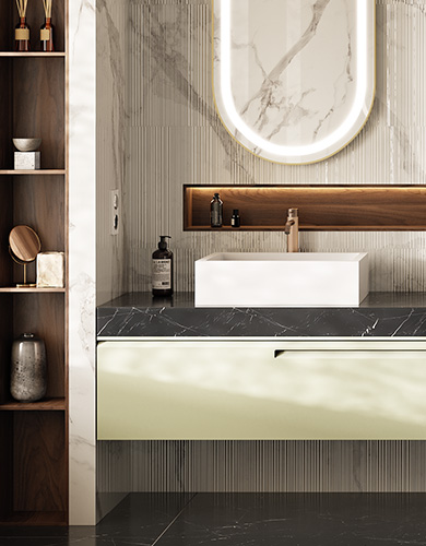 Collezione Emphasis mobili da bagno design MOMA Design