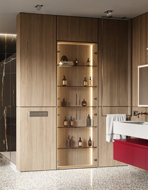 Modular bathroom furniture systems