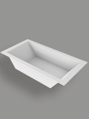 MOMA Design model Square Inca built-in bathtub with two backs without walls