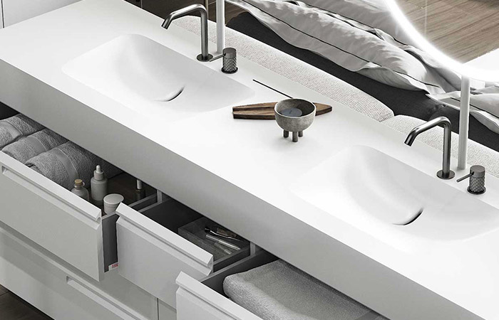 dettaglio lavabo modello matrix