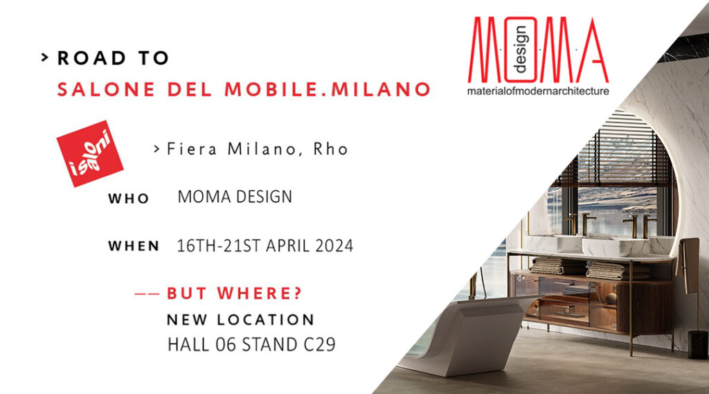 locandina salone del mobile 2024 moma design