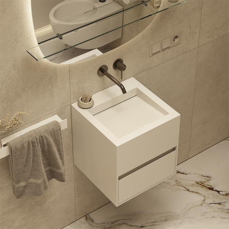 cubatecno con cassetto bianco