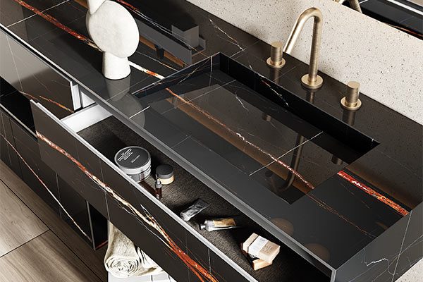 Il gres porcellanato utilizzato da MOMA Design è realizzato in Italia Il gres porcellanato utilizzato da MOMA Design è realizzato in Italia