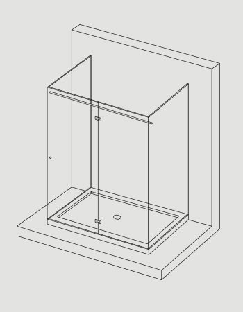 disegno box doccia modello BX.101 lite