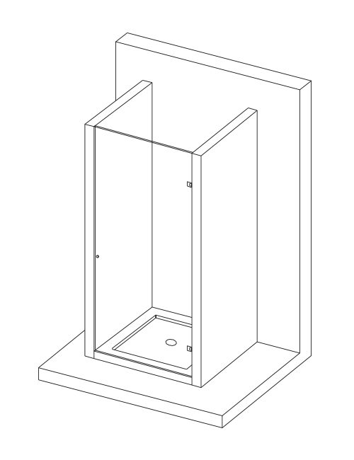 render box doccia MOMA Design modello BX 303 lite con porta battente