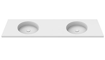 render piano lavabo MOMA Design in Stonage modello Circle Module Double