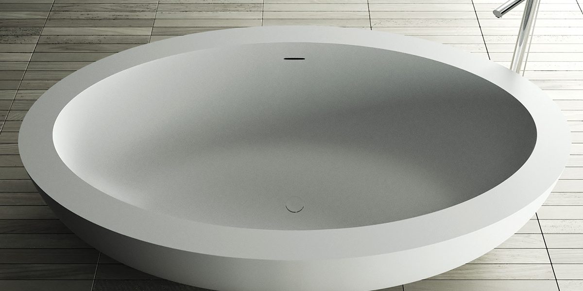 Vasca da bagno MOMA design modello Elite in white stonage