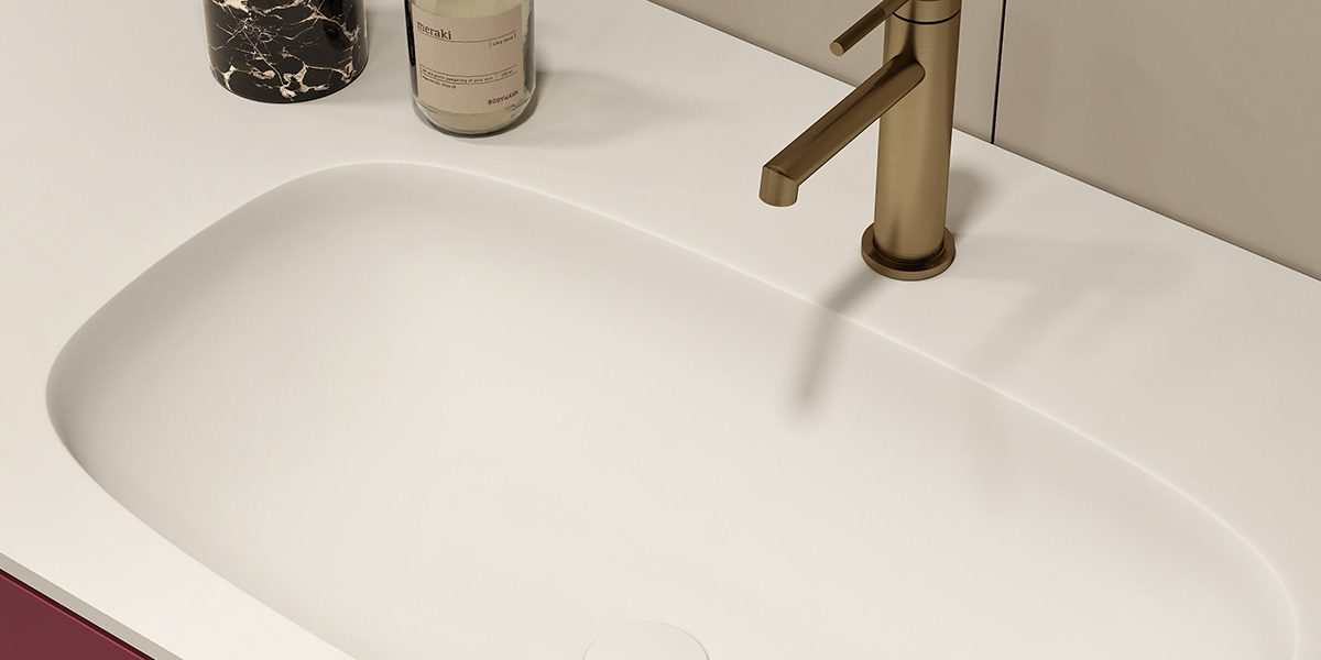 copertina2-sweet-inca-lavabo-da-sotto-top-in-white-stonage dettaglio piano lavabo MOMA Design modello Soft in Stonage, composto da lavabo da incasso modello Sweet Inca