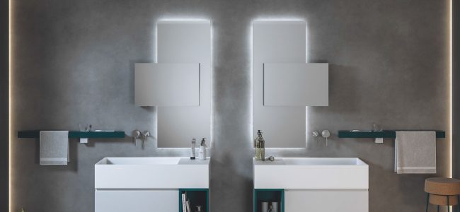 copertina3mobile-mirr-vertigo-specchio-con-elemento-contenitore-in-legno-laccato-bianco-opaco doppio specchio contenitore MOMA Design modello mirr vertigo chiuso