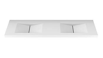 render piano lavabo MOMA Design in Stonage modello Cut Module Double