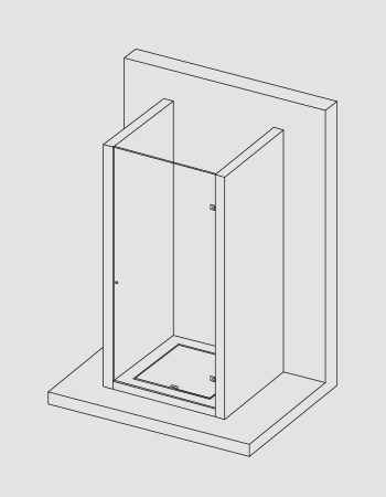 render box doccia MOMA Design modello ST 303 con porta battente