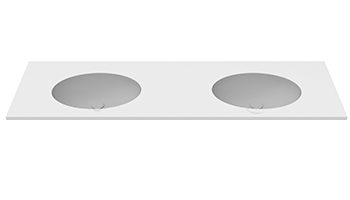 render piano lavabo MOMA Design in Stonage modello Elipse Module Double
