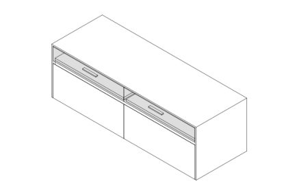 modello-glass+wood1-slimline-mobile-con-profilo-frontale-sottile-con-top-e-alti-in-white-stonage-con-ante-e-cassetti-con-maniglia-a-gola-superiore-a-45° render mobile MOMA Design modello slimline glass + wood 3