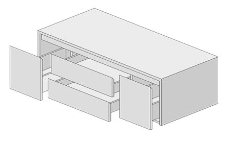 render mobile MOMA Design modello slimline 4