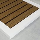 pedana-in-teak-one-shower-piatto-doccia-in-white-stonage immagine optional doghe in teak per piatto doccia MOMA Design modello One Shower