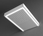 shower-wall-led icona optional LED perimetrale per soffione a parete MOMA Design in corian modello Shower Wall